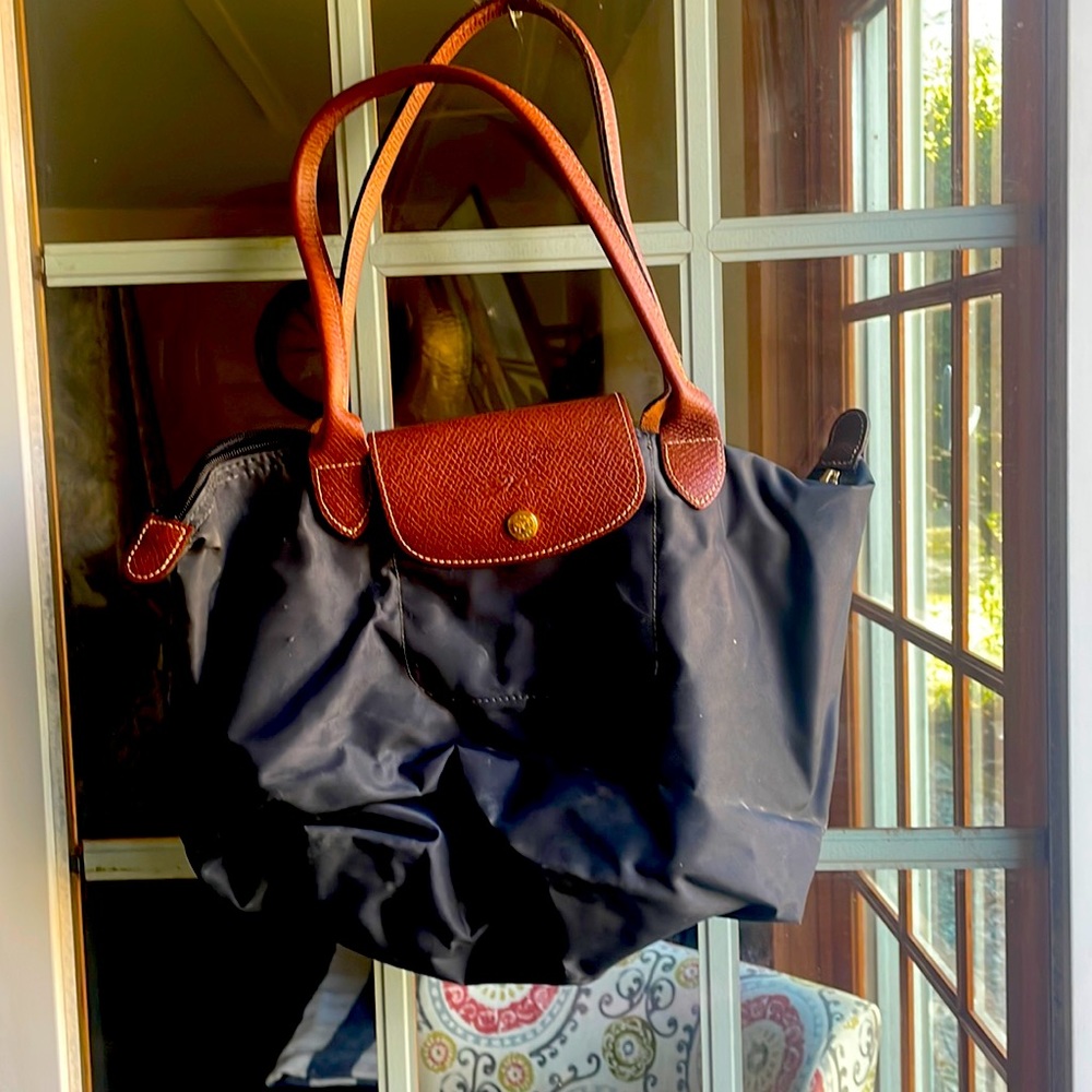 Longchamp black smaller bag